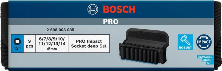 Actual product image Bosch Professional Zubehör PRO Impact (6 mm, 12 mm, 14 mm, 10 mm, 7 mm, 11 mm, 8 mm, 9 mm, 13 mm)