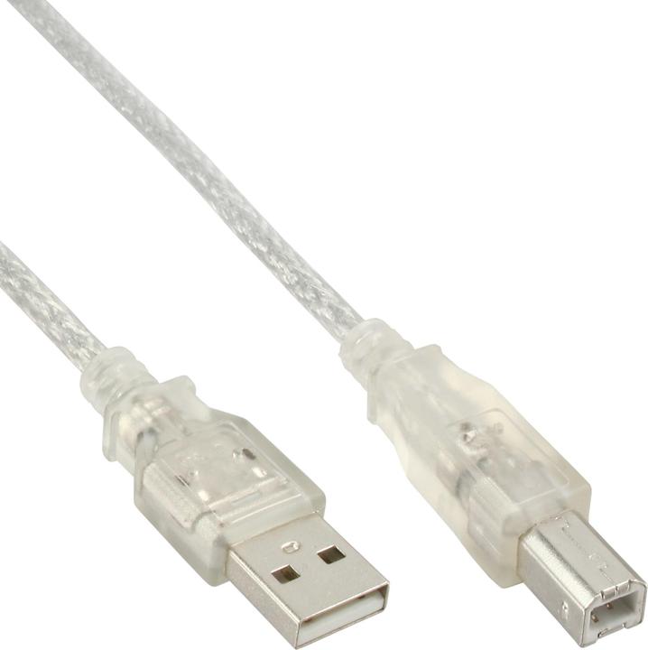 Produktbild InLine 10m USB 2.0 Kabel, A an B (10 m, USB 2.0)
