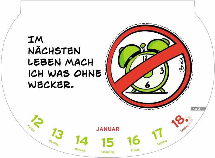 Produktbild Heye Bildkalender Dumme Sprüche (Harter Einband, Deutsch)