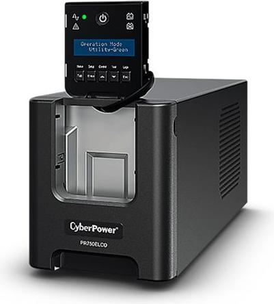 Actual product image Cyberpower PR750ELCD Line-Interactive 750VA/675W Sinsuwelle AVR LCD Output(6) IEC RS232 USB HID EPO SNMP (O... (750 VA, 675 W, Line-interactive UPS)