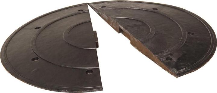 Moravia Dosso di velocità SafeRide 50 mm con elemento terminale con spigot, nero