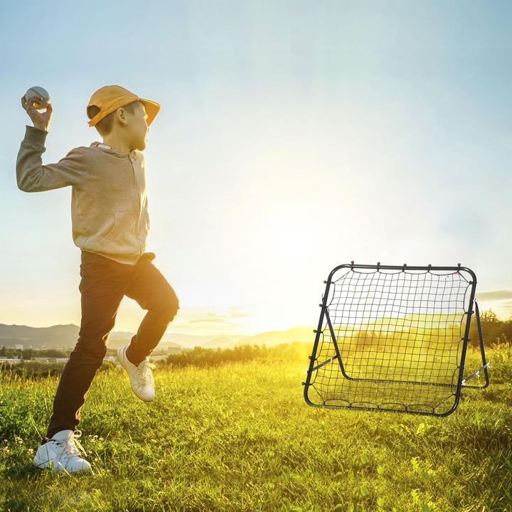 Actual product image Homcom Football Rebounder with adjustable angles