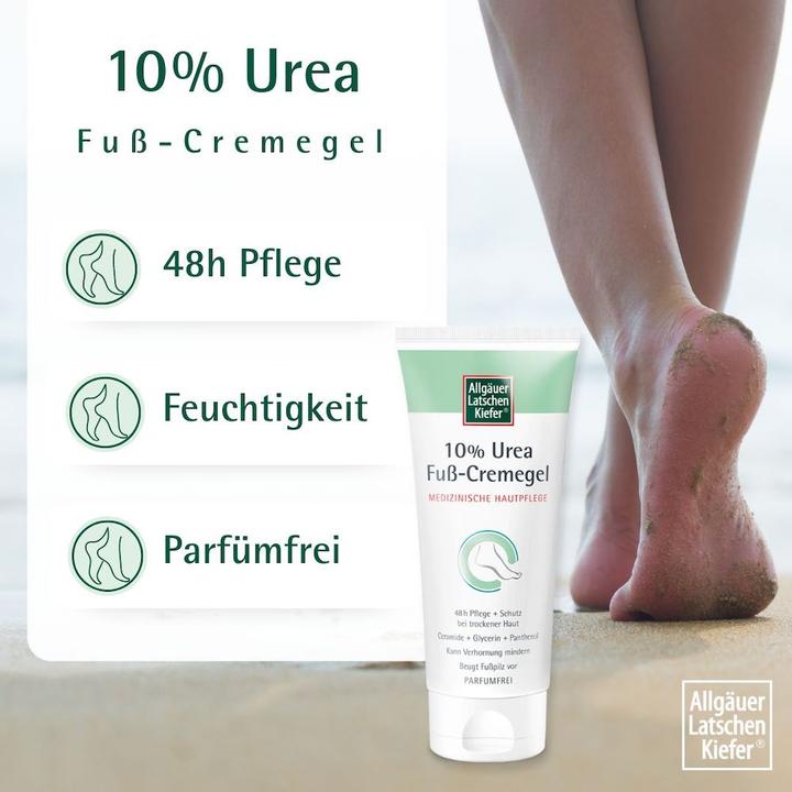 Produktbild Dr. Theiss ALLGÄUER LATSCHENKIEFER 10% Urea Fuss Cremegel, 100 ml Creme (Fussbad, 100 ml)