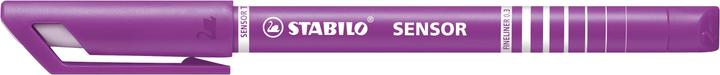 Actual product image STABILO Sensor F Finliner with spring loaded sharpener (Purple, 1 x)