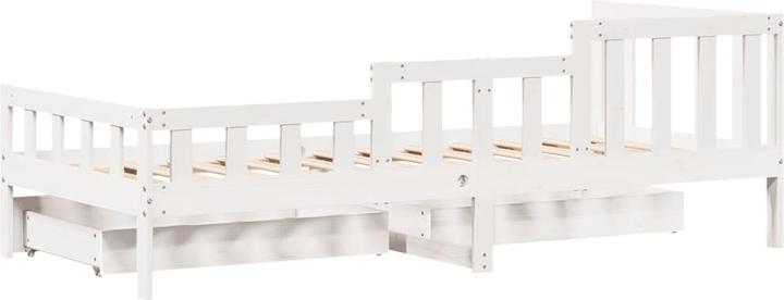 Produktbild VidaXL Tagesbett Gästebett Bettsofa Schlafsofa Schubladen 90x190cm Massivholz (90 x 190 cm)
