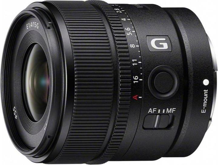 Actual product image Sony E 15 mm F1.4 G - (EU) (Sony E, APS-C / DX)