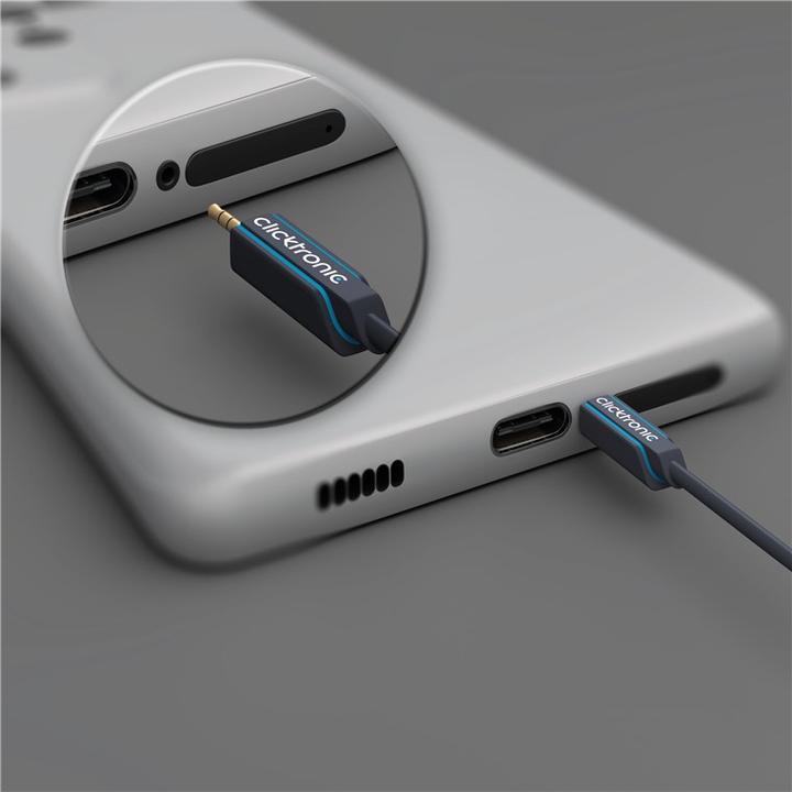 Actual product image Goobay Clicktronic MP3 adapter cable (5 m, 3.5mm jack (AUX), Cinch)