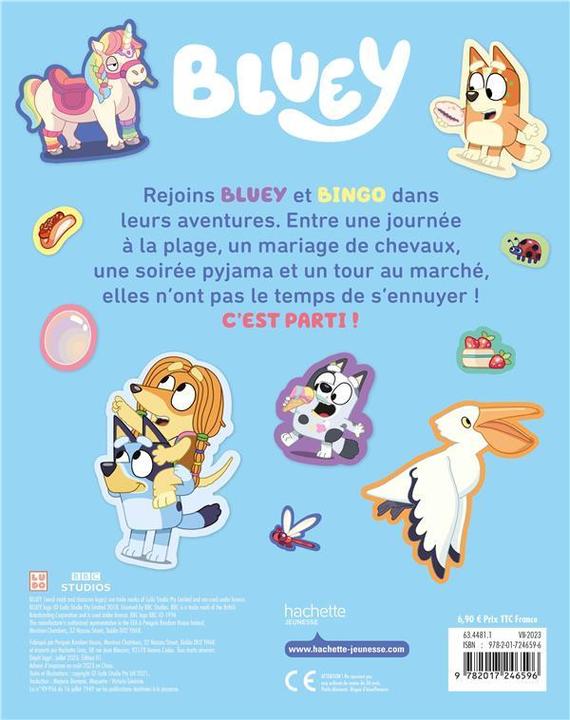 Actual product image Bluey : à tes stickers! : décors et autocollants (French, Collectif, 2023)