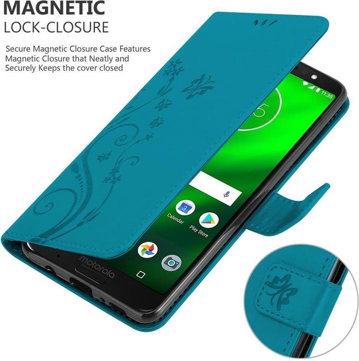 Immagine prodotto Cadorabo Copertina del libro di fiori (Motorola Moto G6 Plus)