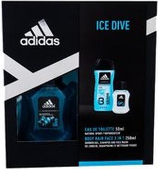 adidas Ice Dive Geschenkset - Eau De Toilette 50 ml und Duschgel 250 ml