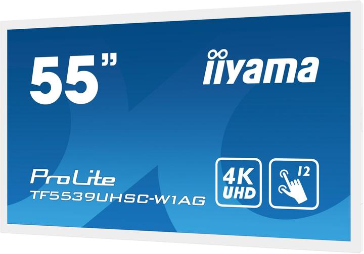 Productafbeelding iiyama 55" TF5539UHSC-W1AG Touch HDMI+DP (3840 x 2160 Pixels, 55")