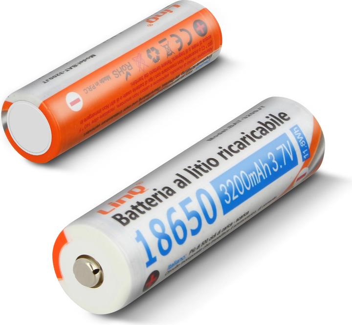 Actual product image LinQ 2x battery 3200mAh (2 pcs., 18650, 3200 mAh)