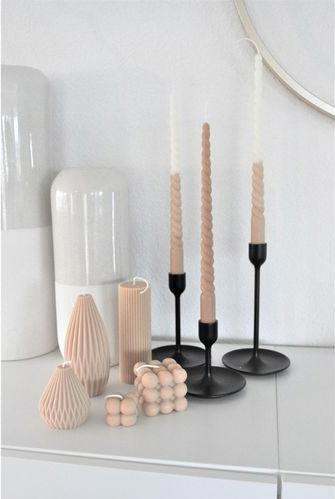 Actual product image Santabarbara Interior Design Candle Zoe M 8 x 6 cm, Nude (1 pcs.)
