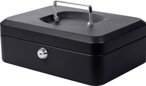 Actual product image pavo Cash box, black, dimensions: (W)250 x (D)180 x (H)90 mm