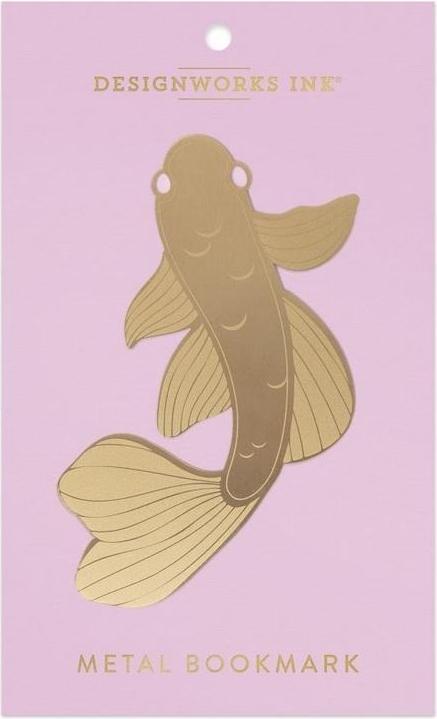 Designworks Buchzeichen Metall - Koi Fish