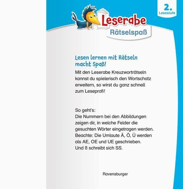 Produktbild Ravensburger Leserabe Rätselspass - Kreuzworträtsel zum Lesenlernen - 2. Lesestufe (Deutsch, Martine Richter, Anne Karen Rasch, Heribert Schulmeyer, 2022)