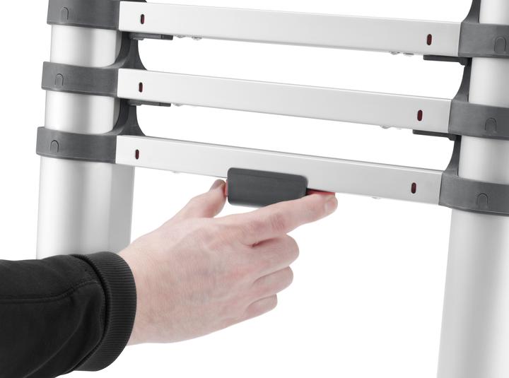 Image du produit Hailo FlexLine, échelle télescopique de sécurité en aluminium, 13nombre de barreaux (Échelle simple, 380 cm)