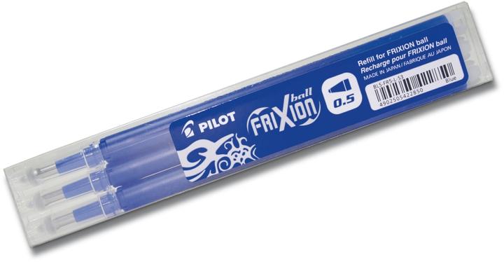 Actual product image Pilot FriXion Refill Set à 3 (Refill, Blue, 0.25 mm)