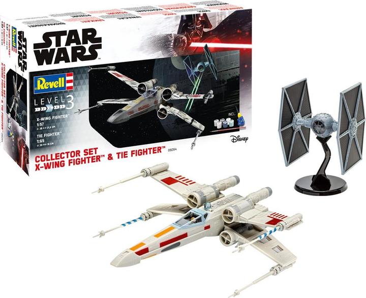 Actual product image Revell Gift Set X-Wing Fighter + TIE Fighter
