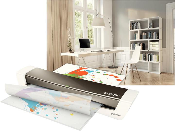 Image du produit Leitz Laminateur Ilam A3 9176-0000 gris foncé/blanc Bundle (80 - 125 µm, A3)