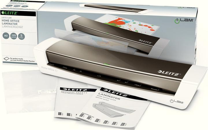 Image du produit Leitz Laminateur Ilam A3 9176-0000 gris foncé/blanc Bundle (80 - 125 µm, A3)
