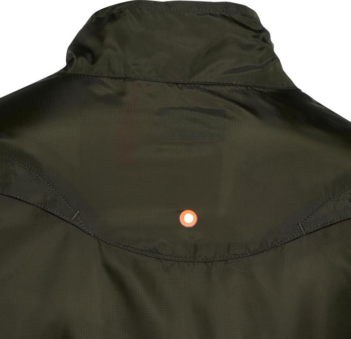 Actual product image Macron 's windbreaker running orena (L)