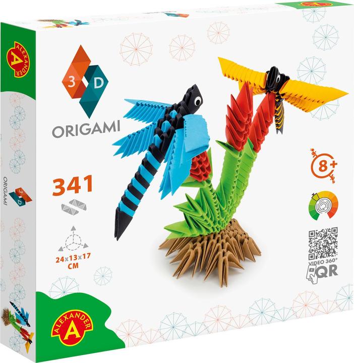 Selecta Spielzeug ORIGAMI 3D - Dragonflies, 341 pcs. (341 pieces)