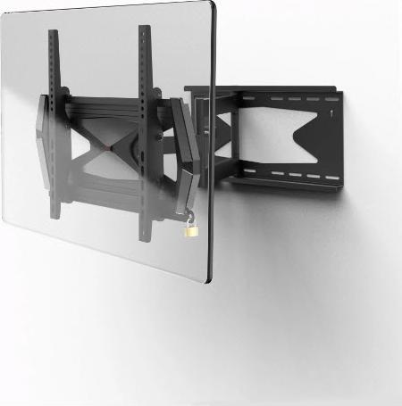 Image du produit Hama Support TV mural, pivotant, inclinable, antivol, 165 cm (65"), 40 kg (Mur, 65", 40 kg)