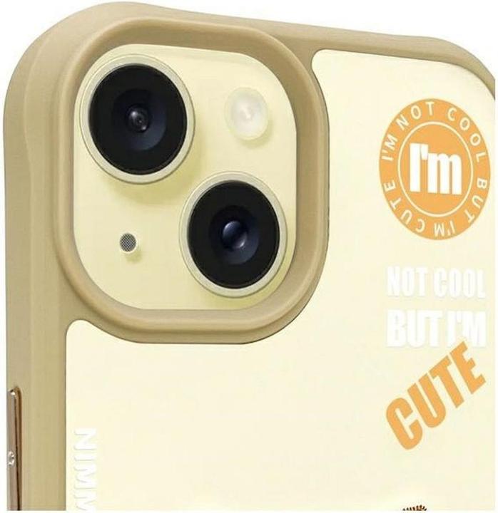 Produktbild Wirewin Nimmy case iPhone 15 6.1" khaki Cool&Cute 2.0 Cat (Apple iPhone 15)