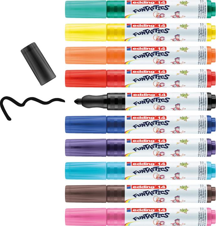 Image du produit Edding Stylos en fibre 14 Funtastics (Multicolore, 10 x)