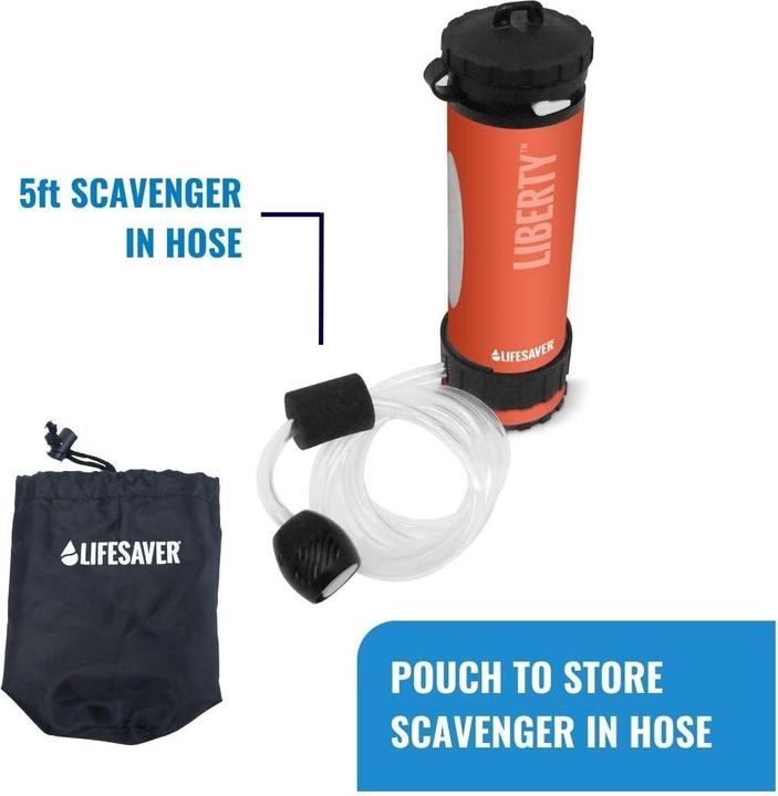 Actual product image LifeSaver Liberty water filter, orange (0.40 l)