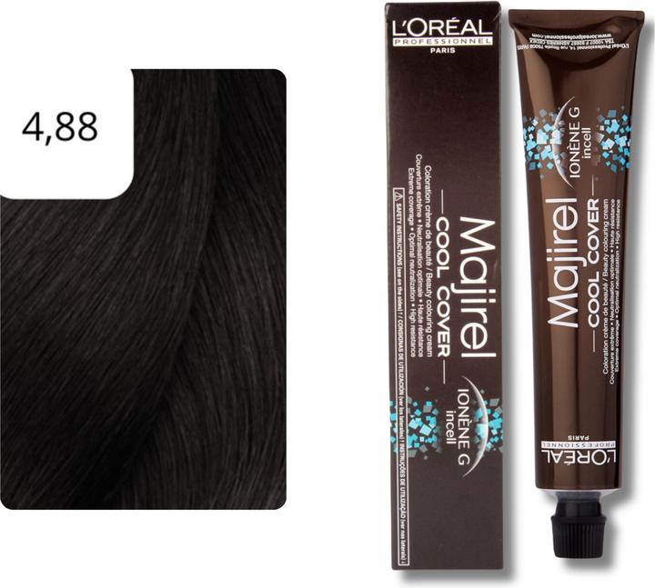 Produktbild L'Oréal Professionnel Majirel Cool Cover (4,88 Mittelbraun Tiefes Mokka)