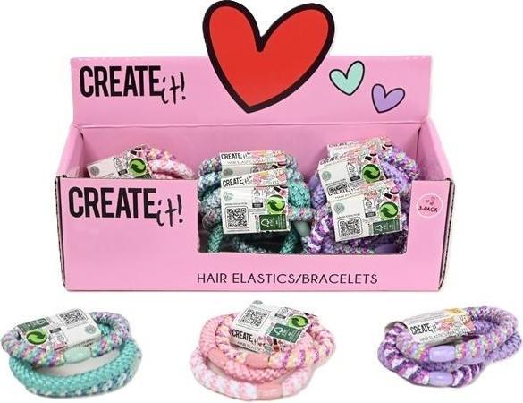 Immagine prodotto Create It! Fascetta per capelli, 3 pezzi. (Elastico per capelli)