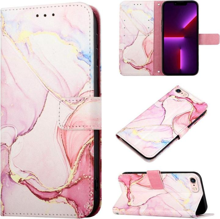 Produktbild König Design Hülle Handy Schutz für Apple iPhone SE 2022 Case Cover Tasche Wallet 360 Grad (Apple iPhone 7)