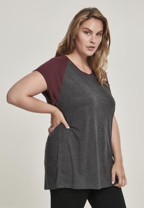 Image du produit Urban Classics T-shirt raglan contrasté pour femmes (4XL)
