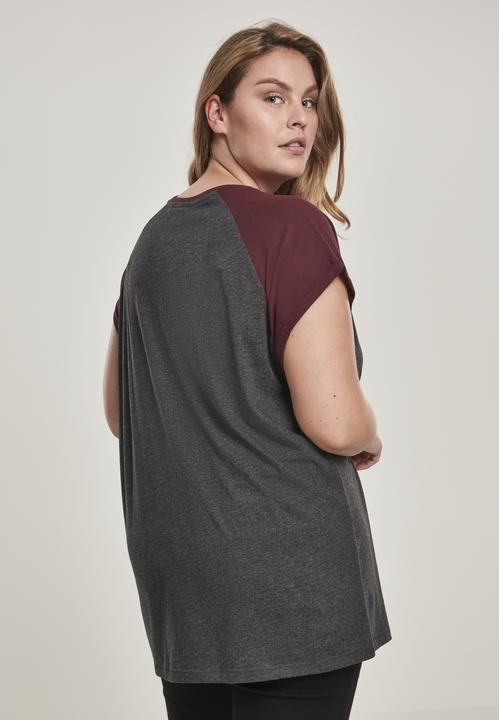 Image du produit Urban Classics T-shirt raglan contrasté pour femmes (4XL)