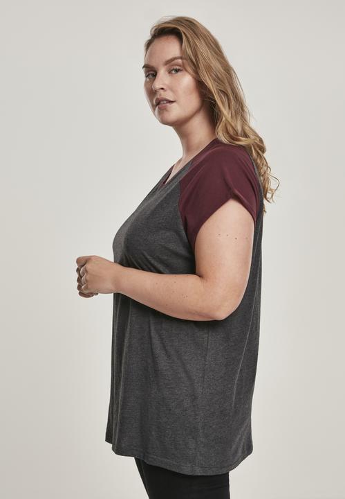 Image du produit Urban Classics T-shirt raglan contrasté pour femmes (4XL)