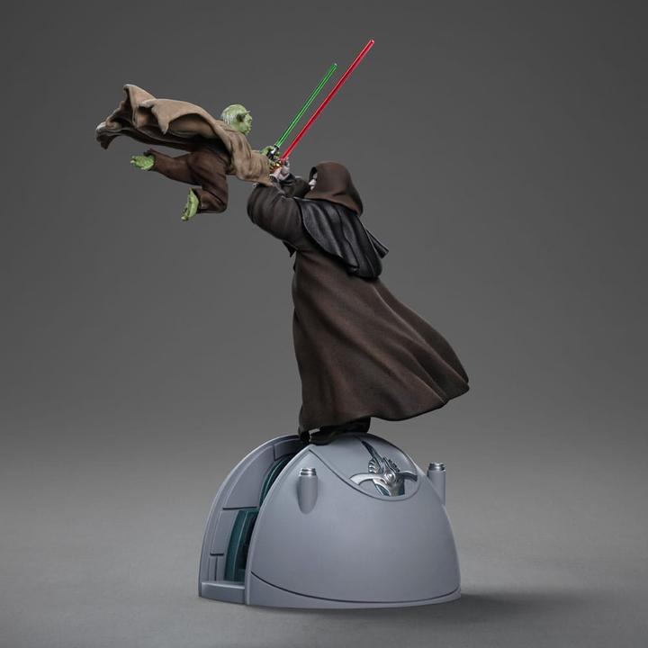 Produktbild Iron Studios Star Wars Deluxe Art Scale Statue 1/10 Yoda vs Emperor Palpatine (CCXP Exclusive 2024) 31 cm
