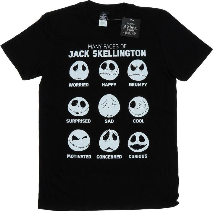 Disney Nightmare Before Christmas Many Faces Of Jack TShirt (XL)