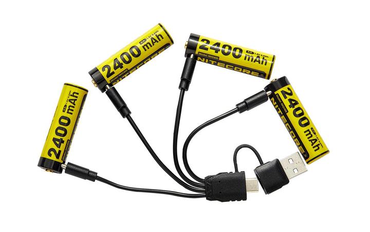 Actual product image Nitecore NH2400 (4 pcs., HR6, 2400 mAh)