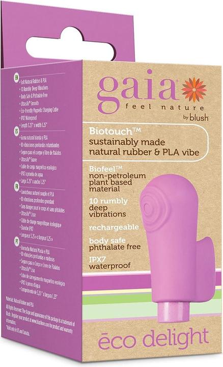 Actual product image Gaia Eco Delight Vibrator Lila