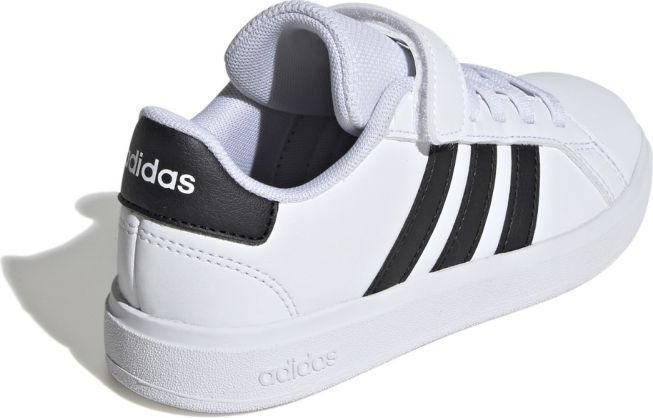 Actual product image adidas Unisex Grand Court 2.0 Shoes Children non-football shoes, Cloud White/core Black/Cloud (34)
