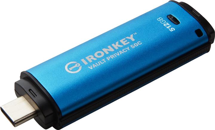 Image du produit Kingston Clé IronKey VP50C 512GB USB-C sécurisé (512 Go, USB-C)