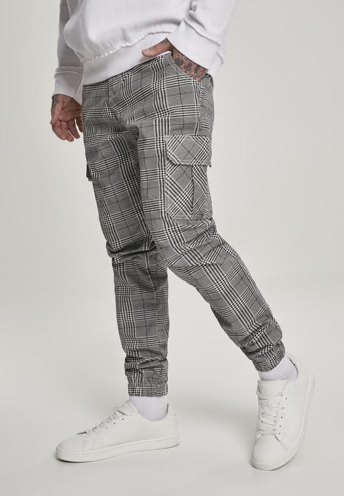 Actual product image Urban Classics AOP Glencheck Cargo Jog Pants (L)