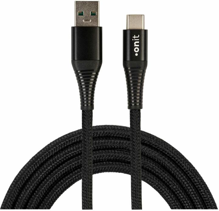 Onit Cavo USB 2.0 USB A - USB C 2 m, nero (2 m, USB 2.0)