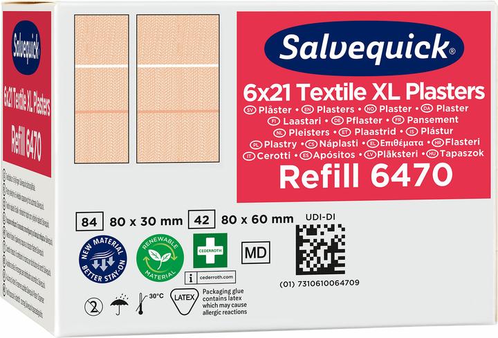 Produktbild Söhngen Refill für SALVEQUICK, elastische Pflaster-Abschnitte je 21 Stk, VE à 6 Stk (21 x)