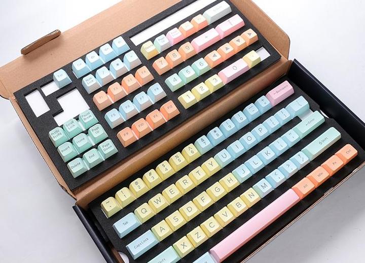 Productafbeelding Ducky Cotton Candy PBT Double-Shot Keycap Set, US Layout