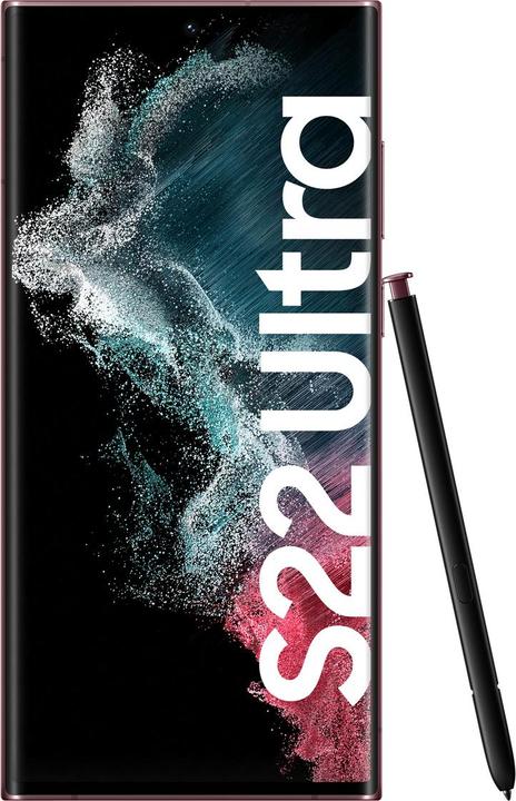 Produktbild Samsung Galaxy S22 Ultra EU (128 GB, Burgundy, 6.80", Dual SIM, 108 Mpx, 5G)