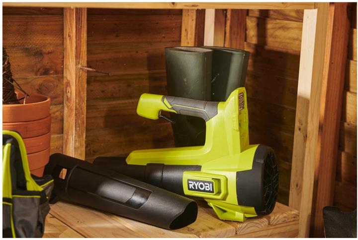 Actual product image Ryobi Cordless leaf blower 18 V, 160 km/h, without battery and charger (Rechargeable battery operated, Leaf blower)