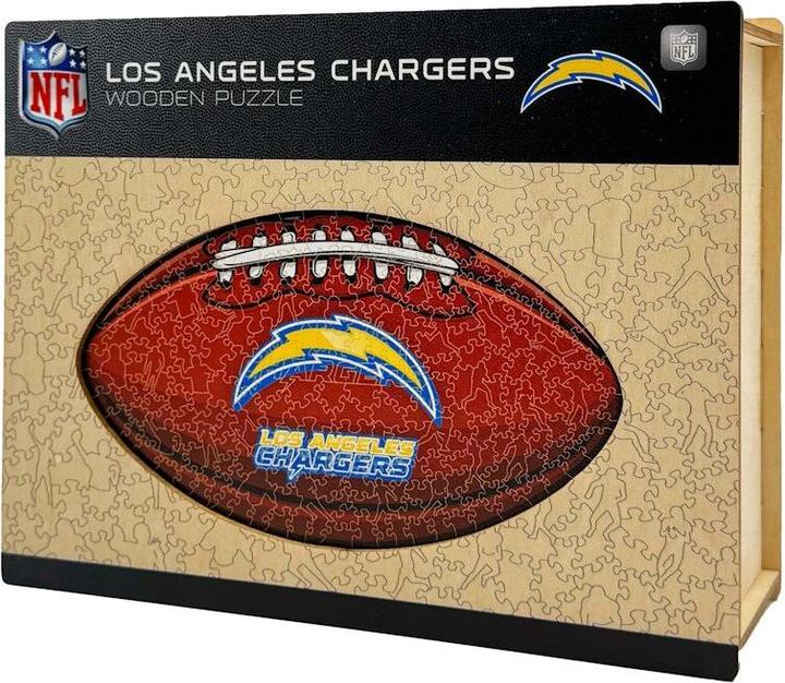 Produktbild Iconic NFL - Los Angeles Chargers – Football mit Logo - Holz Puzzle Grösse M (270 Teile) (270 Teile)